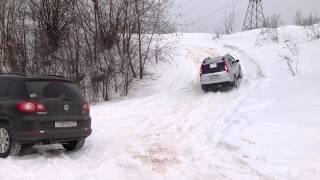 Tiguan vs Xtrail внедорожный трек на Лобачевского [upl. by Mansfield]