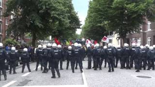 Nazidemo in Hamburg blockieren durchprügeln eskalieren 02062012 utopieTVdokuvideo [upl. by Ettezil]