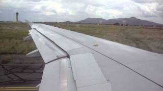 Air Namibia A319 Takeoff from Windhoek Hosea Kutako Airport [upl. by Ramey]