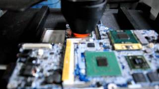 IR BGA reflow of a Dell D620 Intel laptop with a Nvidia G86620A2 chip to fix a no video issue [upl. by Feilak]