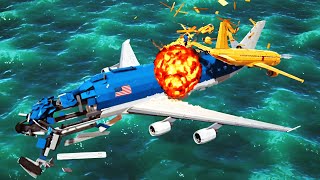 Airplanes Crash into the Water 10  Besiege the Splintered Sea [upl. by Cacia19]