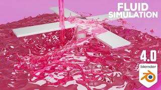 Blender 40 Water Simulation Tutorial 💦  Blender Tutorial [upl. by Ettenahs]