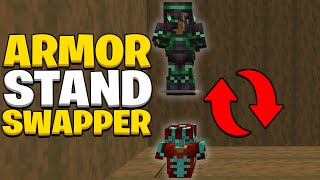 How to Build a Armor Stand Swapper In Minecraft 121 [upl. by Lanny]