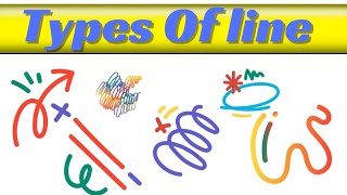 Types Of lines with pictures  Learn types of line in English viral learning video [upl. by Mathilda]