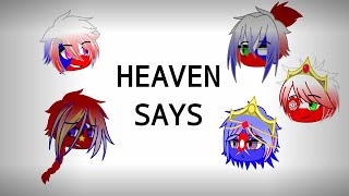 HEAVEN SAYS Now spell Answer  Countryhumans  Ft Czechias ancestors [upl. by Calhoun]