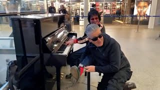 Brendan Kavanagh aka Dr K amp Terry Miles Play RED SOCK BOOGIE at St Pancras Station London [upl. by Solim864]