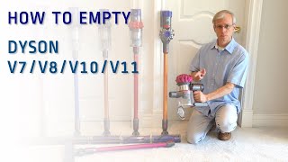 How to Empty the Dyson V7V8V10V11 [upl. by Theta]