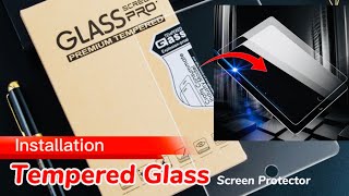 How to Install Tempered Glass Screen Protector for iPad Tablet  Premium Tempered Glass Protector [upl. by Ydnew]