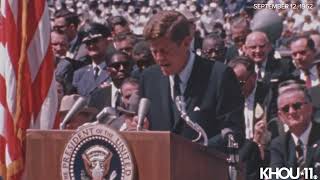 KHOU 11 archives 1962 John F Kennedy speech at Rice U on returning to the moon [upl. by Ellednek]