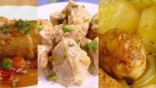 4 recetas de POLLO faciles y RAPIDAS de hacer [upl. by Spooner691]