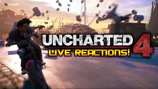 Uncharted 4  Extended E3 2015 Gameplay Demo Live Reaction [upl. by Walford362]