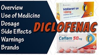 Diclofenac Sodium  Voltaren Diclozaf Caflam  Uses  Dosage and Side Effects [upl. by Yvonner]