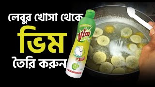 লেবুর খোসা আর লবণ দিয়ে তৈরি করুন ভিম লিকুইড  vim liquid making [upl. by Noeruat]