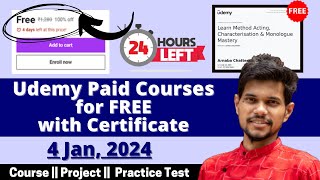 How to get Udemy Courses for FREE in 2024  Udemy Coupon Code 2024  Latest Udemy Coupons [upl. by Ringo]