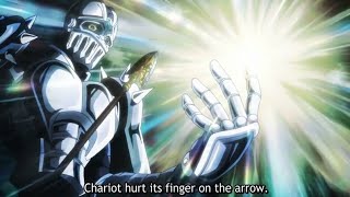 Jojo Part 5 Episode 34  Turtle Polnareff Explains the Arrows True Power  Flashback [upl. by Ohl]