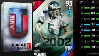 Madden 16 Ultimate Team  Donovan McNabb Topper [upl. by Einobe]