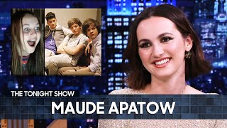 Maude Apatow Reacts to Embarrassing Footage of Herself Preparing to Interview One Direction [upl. by Arsuy]