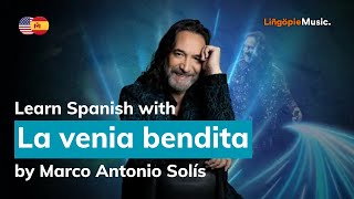 Marco Antonio Solís  La venia bendita Lyrics  Letra English amp Spanish [upl. by Tilagram]