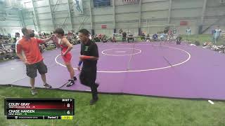 132 Lbs Round 1 8 Team  Colby Gray Team Missouri Red Vs Chase Hansen New Jersey D5e1 [upl. by Aubine]