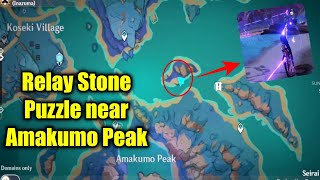 Relay Stone puzzle near Amakumo Peak  Genshin Impact [upl. by Zales]