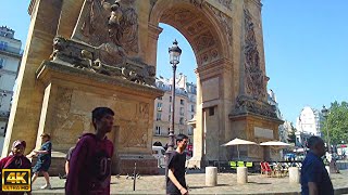 Porte Saint Martin Porte Saint Denis  Paris Walking Tour [upl. by Rochkind]