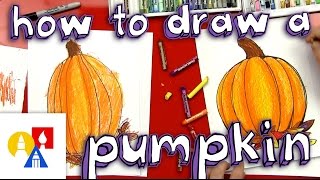 How To Draw A Pumpkin And Color [upl. by Delia134]