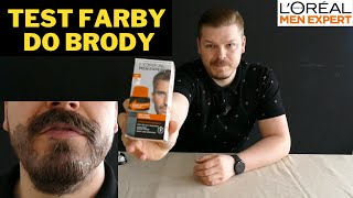 TEST farby do brody Loreal MEN EXPERT Farbowanie włosów w 5 minut [upl. by Hgielyk510]