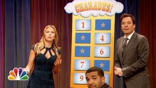 Charades with Scarlett Johansson and Drake Late Night with Jimmy Fallon [upl. by Mohr]