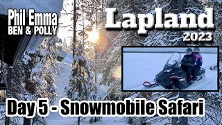 Lapland 2023  Day 5  Snowmobile Safari [upl. by Klimesh]