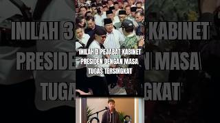 3 pejabat kabinet presiden tersingkat shorts gusmiftah mahfudmd arcandatahar prabowo [upl. by Mcgraw183]