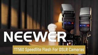 Introducing the NEEWER TT560 Speedlite Flash For DSLR Cameras [upl. by Sanders]