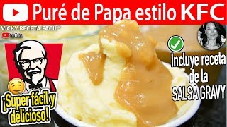 Cómo hacer PURE DE PAPA Estilo KFC Vicky Receta Facil [upl. by Ihcehcu]