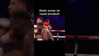 Okolie vs muhamed boxing [upl. by Berhley945]