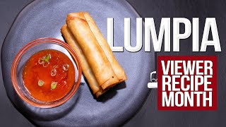 MAKING A VIEWER REQUESTED TRADITIONAL FILIPINO LUMPIA RECIPEOMG  SAM THE COOKING GUY [upl. by Coats]