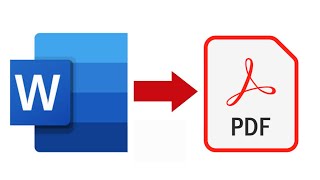 How to Convert Word to PDF [upl. by Zeeba]