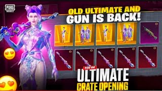 LUCKIEST AWM CRATE OPENING  10 UC LUCK  NEW ULTIMATE SET CRATE OPENING BGMI 😍❤️ [upl. by Akla645]