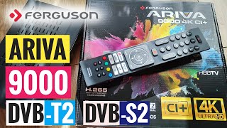 Ferguson ARIVA 9000 🔥 DVBT2 DVBS2 💥 [upl. by Lirbij]