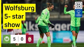 HIGHLIGHTS  VfL Wolfsburg vs Galatasaray AŞ  UEFA Womens Champions League 2425 [upl. by Aneloj]