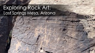 Exploring Rock Art Lost Springs Mesa Arizona [upl. by Arreik]