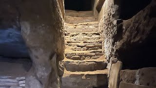 Inside Catacombs of domitilla in Rome Italy 🇮🇹 [upl. by Smaoht506]