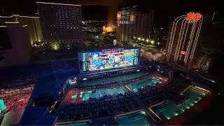 LAS VEGAS LIVE Fremont Street Experience on a Saturday Night  August 10 2024 [upl. by Jadda]