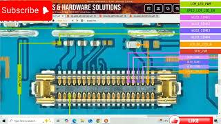 Samsung A60 lcd light borneo schematic diagram  samsung a605 backlight ways and circuits borneo [upl. by Arela]