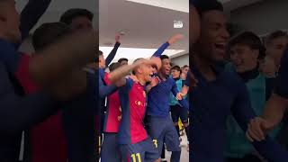 🔥 This is how FC Barcelona celebrated not just a win but a 40 blowout against Real Madrid 😱 [upl. by Fernyak]