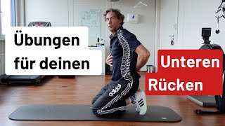 Unterer Rücken Übungen  Die richtigen und EXTREM WICHTIGEN Übungen für deinen unteren Rücken [upl. by Gianni921]