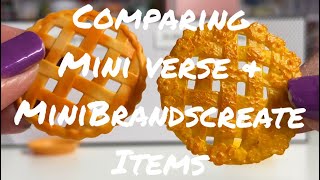 Comparing Mini Verse amp Mini Brands Create items [upl. by Jorgenson]