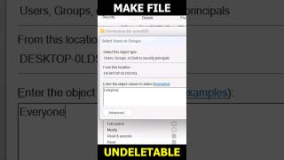 How to Make File Undeletable in Windows [upl. by Shamrao158]