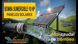 BOMBA SUMERGIBLE con PANELES SOLARES [upl. by Milburt]