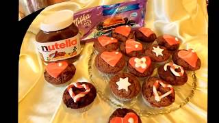 DIY NUTELLA  OREO SchokoMuffins  CUPCAKE 31 KUCHEN backen kinderleicht SELBER MACHEN [upl. by Nylanna]