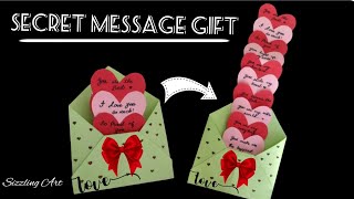 Heart Secret Message Gift For BoyfriendGirlfriendBestfriend On Valentines Day  3D Paper Crafts [upl. by Phenice]