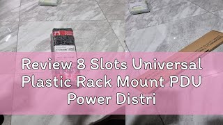 Review 8 Slots Universal Plastic Rack Mount PDU Power Distribution Unit Power Distributing Unit for [upl. by Noah]